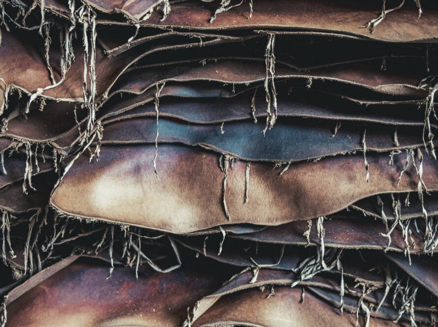 Artigiano del cuoio - Galleria fotografica delle fasi di lavorazione della concia e dell'ambiente